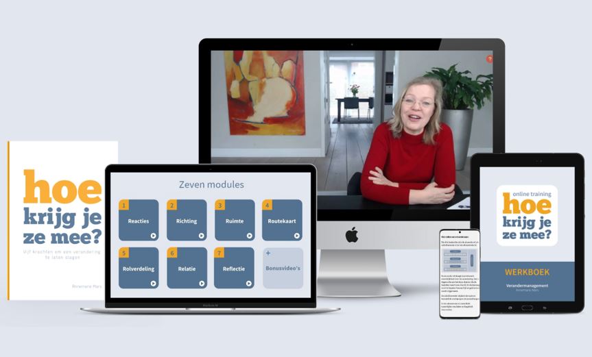 Online training Verandermanagement - Hoe krijg je ze mee? - Annemarie Mars